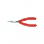 Knipex Elektronikzange Gesamtlänge 115 mm flache breite Backen Form 1 Kugelkopfabdeckung