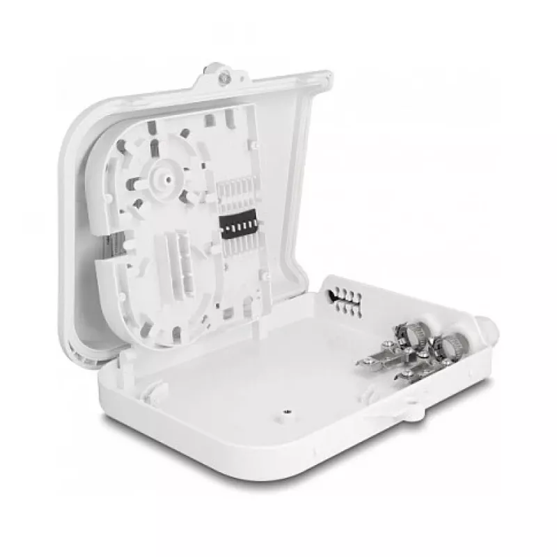 DeLOCK Glasfaserverteilerbox 8 Port wasserdicht Weiß