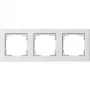 Wandplatte GIRA E2 Weiß — Thermoplast, schraubenloses Design, 80,8×223,4×9,3 mm