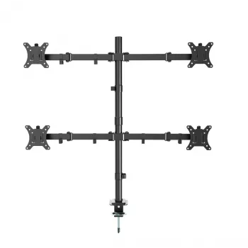 Monitorhalterung Gembird MA-D4-01, Tischklemme für bis zu 4 Displays, 32 inch (81,3 cm), 40 kg, VESA 75x75–100x100, Schwarz