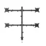 Monitorhalterung Gembird MA-D4-01, Tischklemme für bis zu 4 Displays, 32 inch (81,3 cm), 40 kg, VESA 75x75–100x100, Schwarz