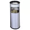 Abfalleimer Durable 333023 17 L rund Metall Silber