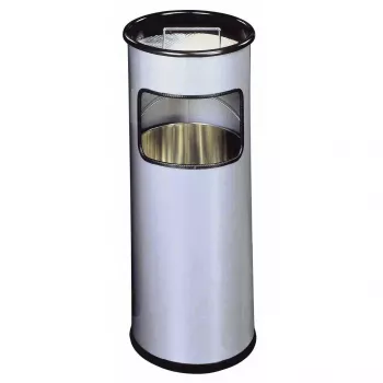 Abfalleimer Durable 333023 17 L rund Metall Silber