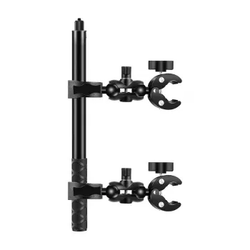 Motorrad- und Fahrradhalterung Puluz PU495B — zwei Klemmen und 150 cm ausziehbarer Selfie-Stick