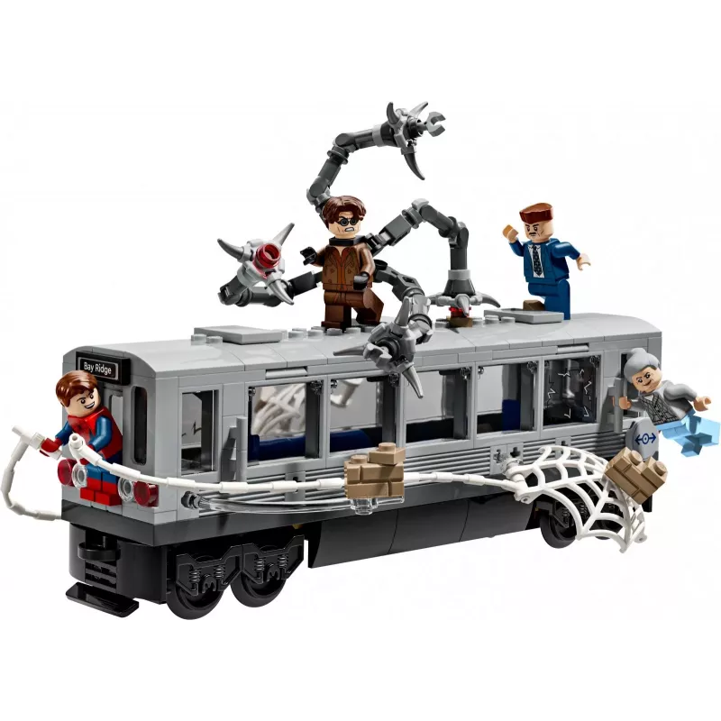 LEGO Marvel Super Heroes 76321 Spider-Man Doc Ock Subway Showdown Bauspielzeug, 393 Teile, 4 Minifiguren, Alter 9+
