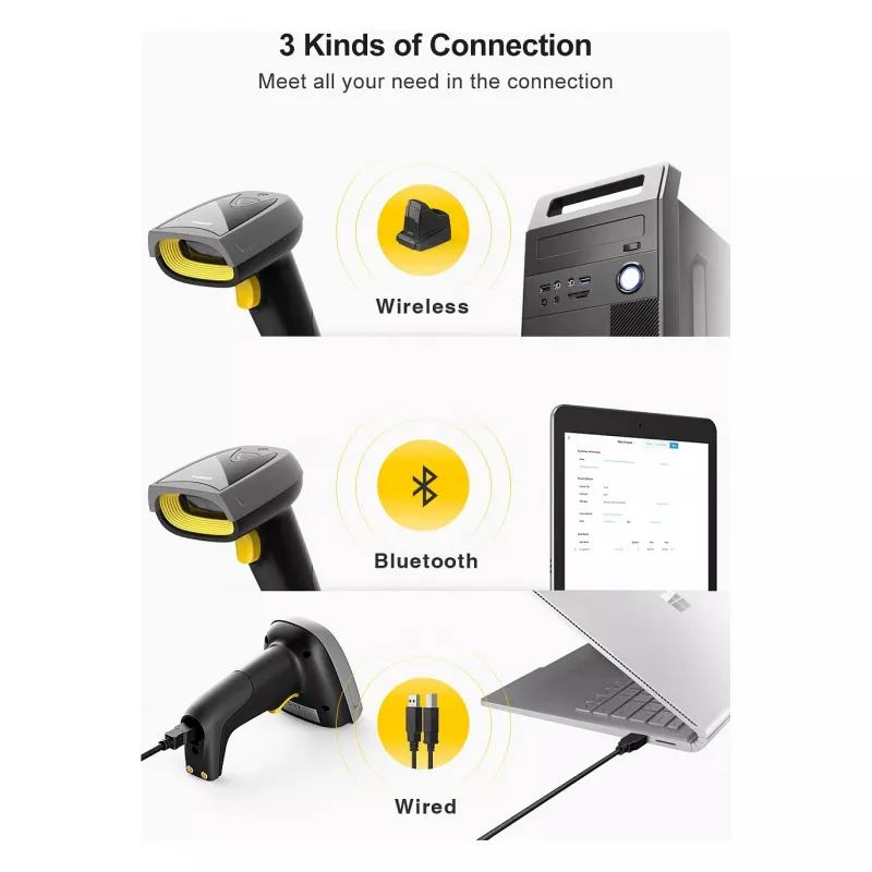 Inateck Barcodescanner 52 schwarz [BCST-52_black]