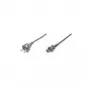 Digitus - Stromkabel (250 VAC) - IEC 320 EN 60320 C7 - CEE 7/16 (M) - 2,0 m - Schwarz (AK 524 2M)