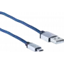 USB-Kabel ShiverPeaks BS14-50029 2m USB A Micro-USB B Blau