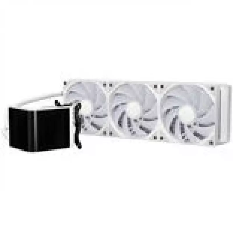 Lian Li O11D EVO RGB + TRYX PANORAMA SE ARGB Komplette Flüssigkeitskühlung - Weiß, 360 mm