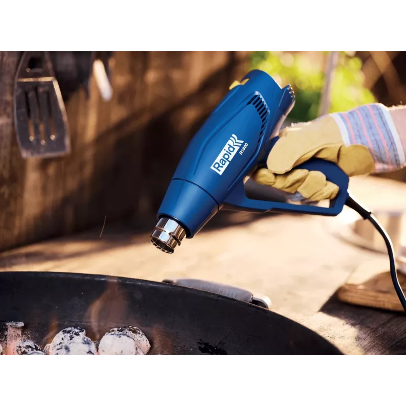 Rapid 5001341 Heißluftgebläse Heißluftpistole 450 l/min 550 °C 1800 W Blau