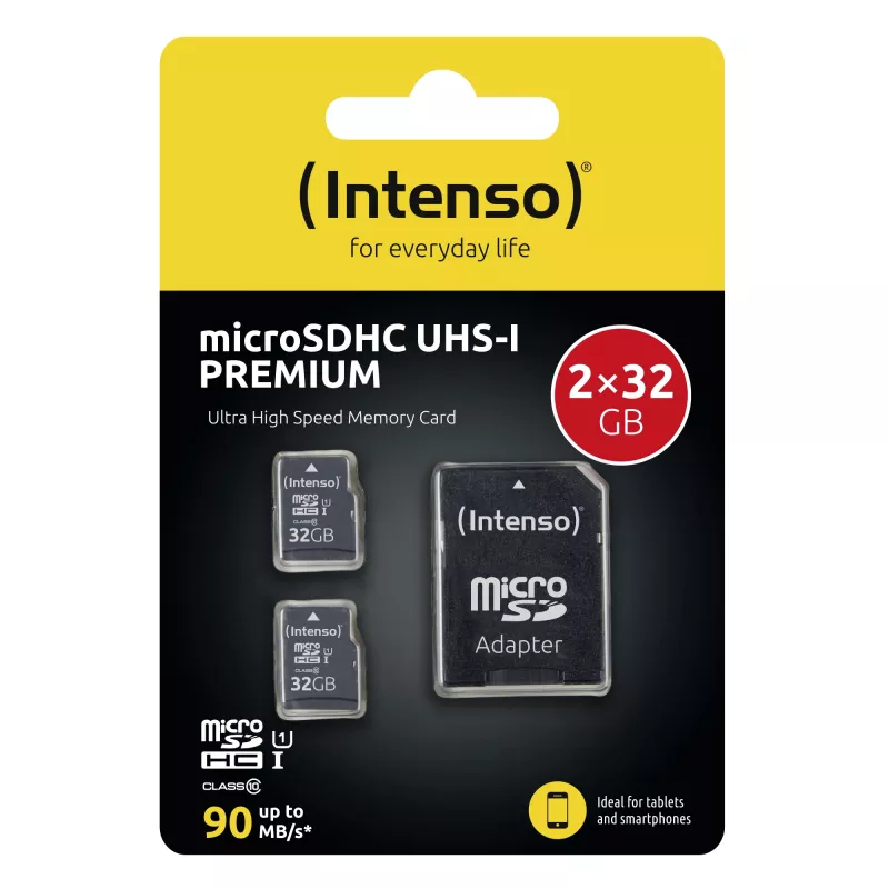 Flash-Speicher Intenso 32GB UHS-I microSDHC Doppelpack
