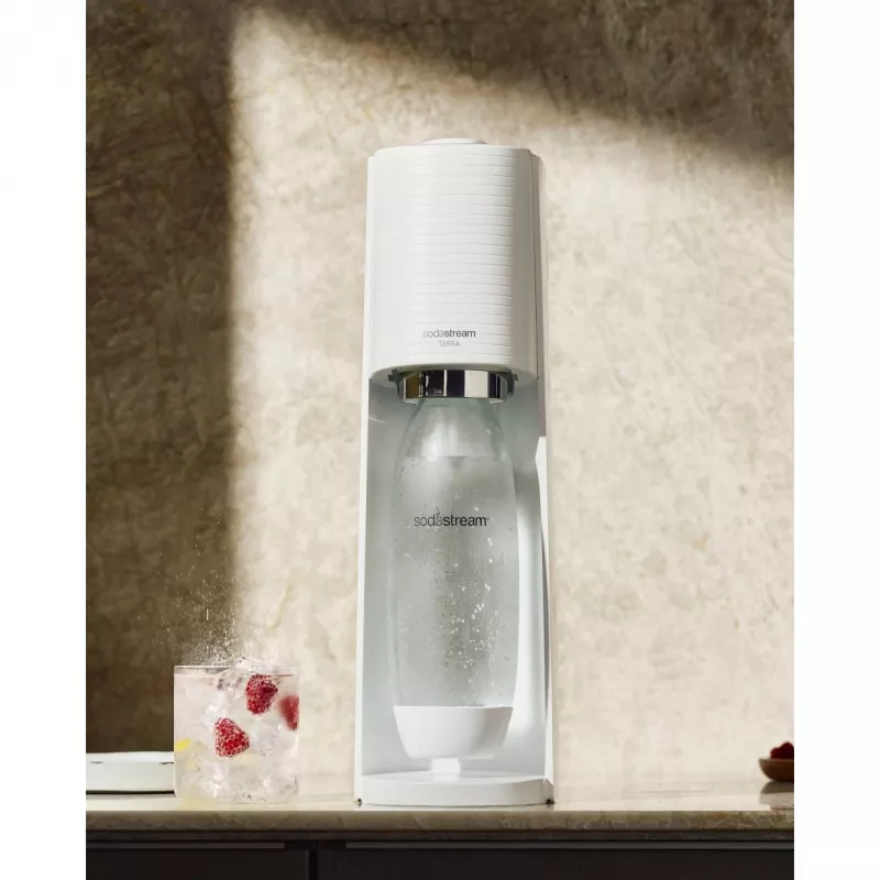 SodaStream Soda Maker Terra Megapack QC weiß mit 3 Flaschen (2270213)