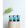 Handyhülle iKins für Samsung Galaxy S21+ – schützende Rückabdeckung, blue lake Schwarz