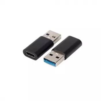 Kabeladapter Microconnect USB3.0ACF USB A auf USB C Schwarz