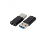 Kabeladapter Microconnect USB3.0ACF USB A auf USB C Schwarz
