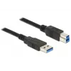 USB-Kabel DeLOCK 85068 USB 3.2 Gen 1 2m USB A USB B Schwarz