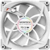 Montech AX120 120mm PWM ARGB Gehäuselüfter, 3er-Pack, Weiß