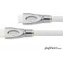 Anschlusskabel High-Speed-HDMI® mit Ethernet 4K2K / UHD, AKTIV, 24K vergoldete Kontakte, OFC, Nylongeflecht weiß, 30m, PYTHON® Series (GC-M0170)