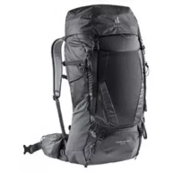 Rucksack DEUTER Futura Air Trek 50 L – Toplader, 50 L Volumen, erweiterbar auf 60 L, Unisex, Schwarz