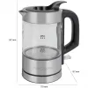 ProfiCook PC-WKS 1228 G Wasserkocher 0,5 L 1100 W Edelstahl, Transparent