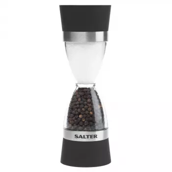 Mechanische Salz- und Pfeffermühle Salter 7611 BKXRUP1 2-in-1 einstellbare Mahlgrade Edelstahl