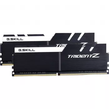 DIMM 32 GB DDR4-3200 (2x 16 GB) Dual-Kit, Arbeitsspeicher schwarz/weiß, F4-3200C16D-32GTZKW, Trident Z, INTEL XMP