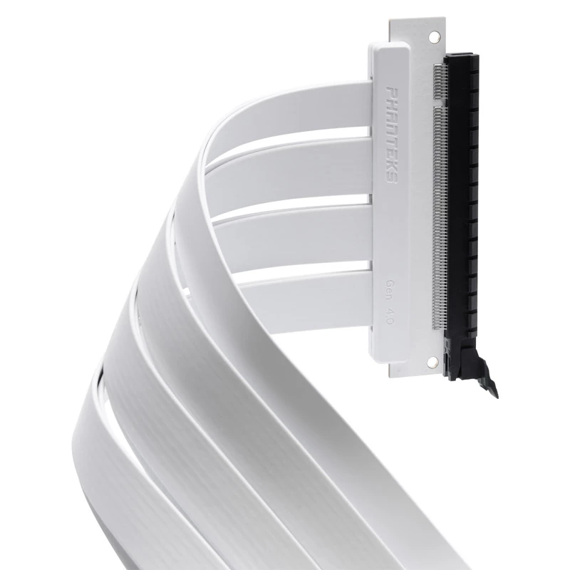PHANTEKS PCI-E 4.0 x16 Riser-Flachbandkabel, 180 Grad, 30 cm - weiß