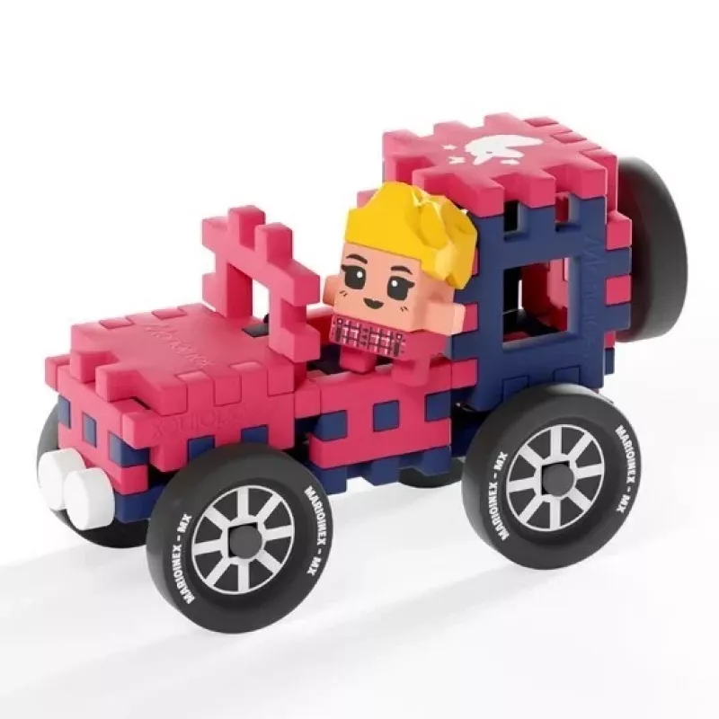 Marioinex Mini Waffle 112-teiliger Baukasten – Farmer Urocze Ranczo, mehrfarbig, Alter 6+