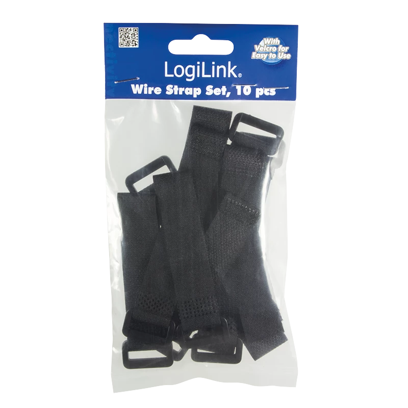 Kabelbinder LOGILINK KAB0056 Nylon 150 mm Schwarz, 10er-Pack