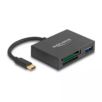 DeLOCK USB-C Kartenleser für XQD- und SD-Speicherkarten USB 5 Gbit/s