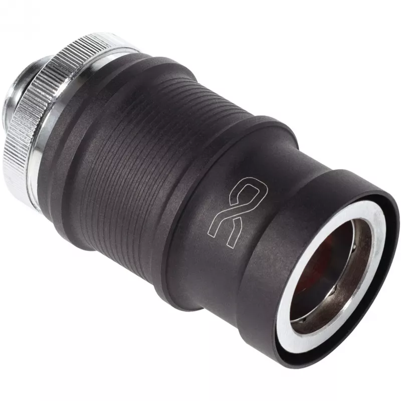 Schnellverschlusskupplung Alphacool ES BLH1A Push-in Female AG Chrom Schwarz Matt