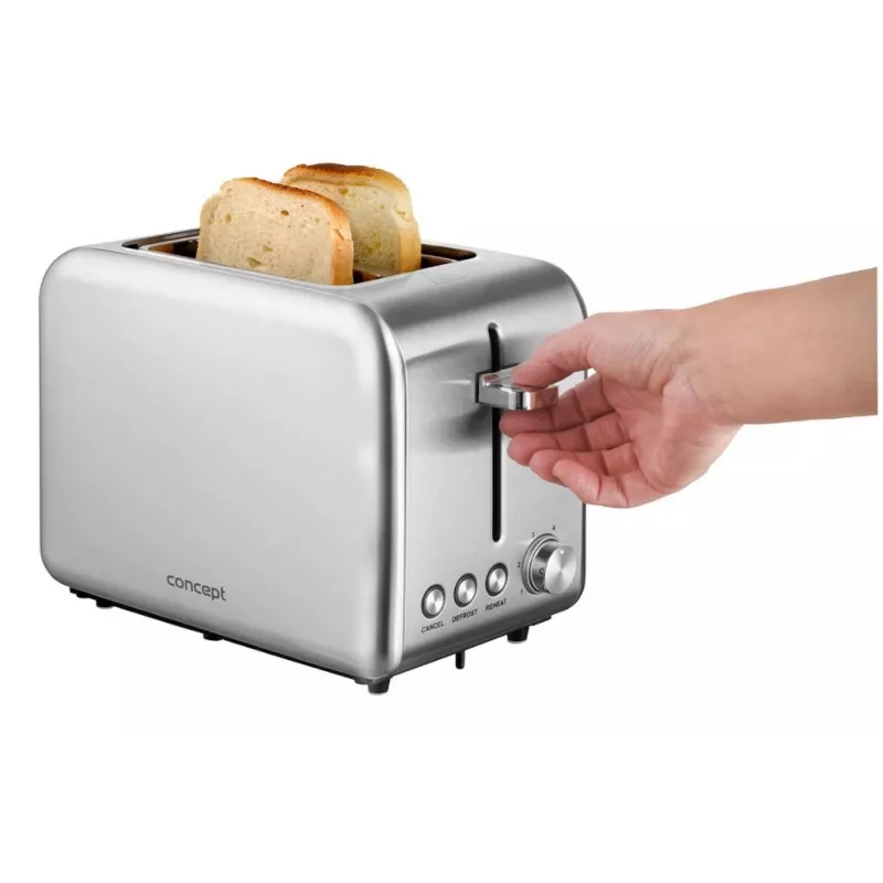 Toaster Concept Solution TE2050 – 2 Scheiben, 950 W, Edelstahl, 280×160 mm