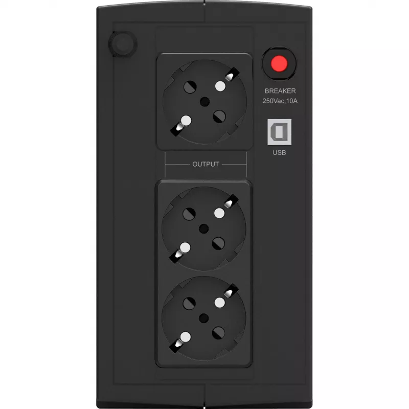 PowerWalker Basic VI 1000 SB Line-Interactive 1000VA 3AC-Outputs Tower Schwarz Unterbrechungsfreie Stromversorgung (USV) (10121068)