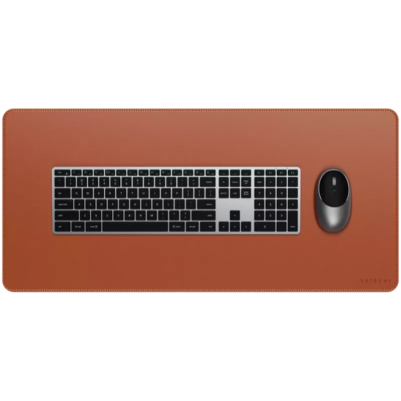 Maus Pad Satechi Vegan-Leather Premium Desk Mat Brown ST-LPDMN