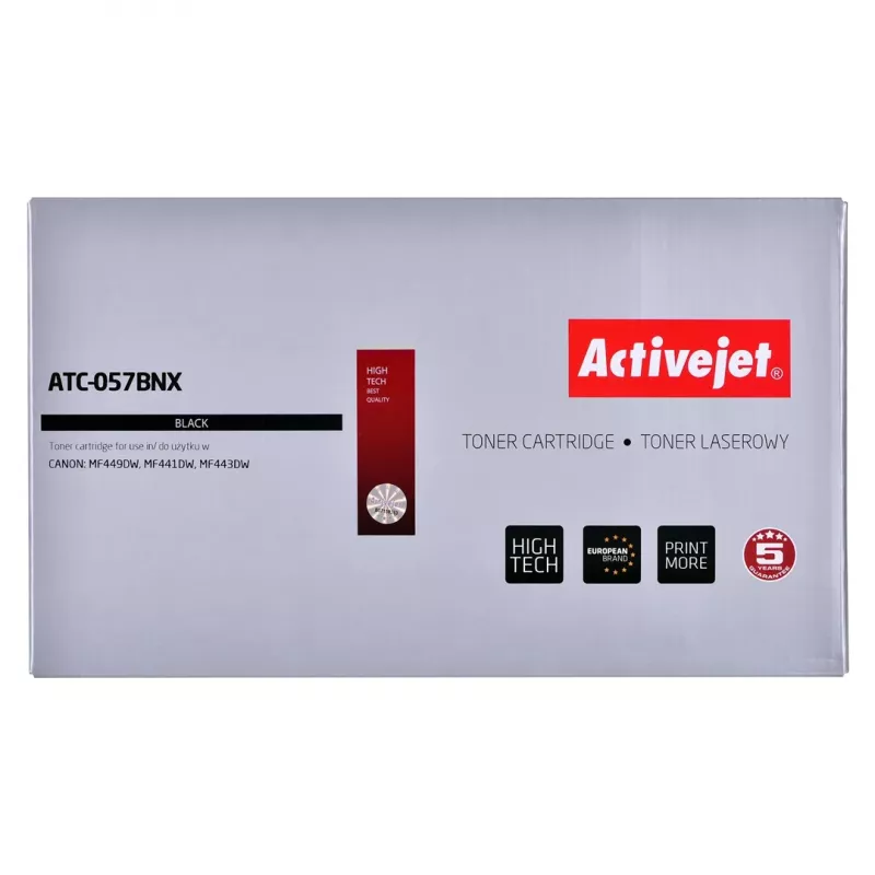 Activejet ATC-057BNX Toner (Ersatz für Canon CRG-057HBK; CRG-057H; Supreme; 10000 Seiten; schwarz) MIT CHIP