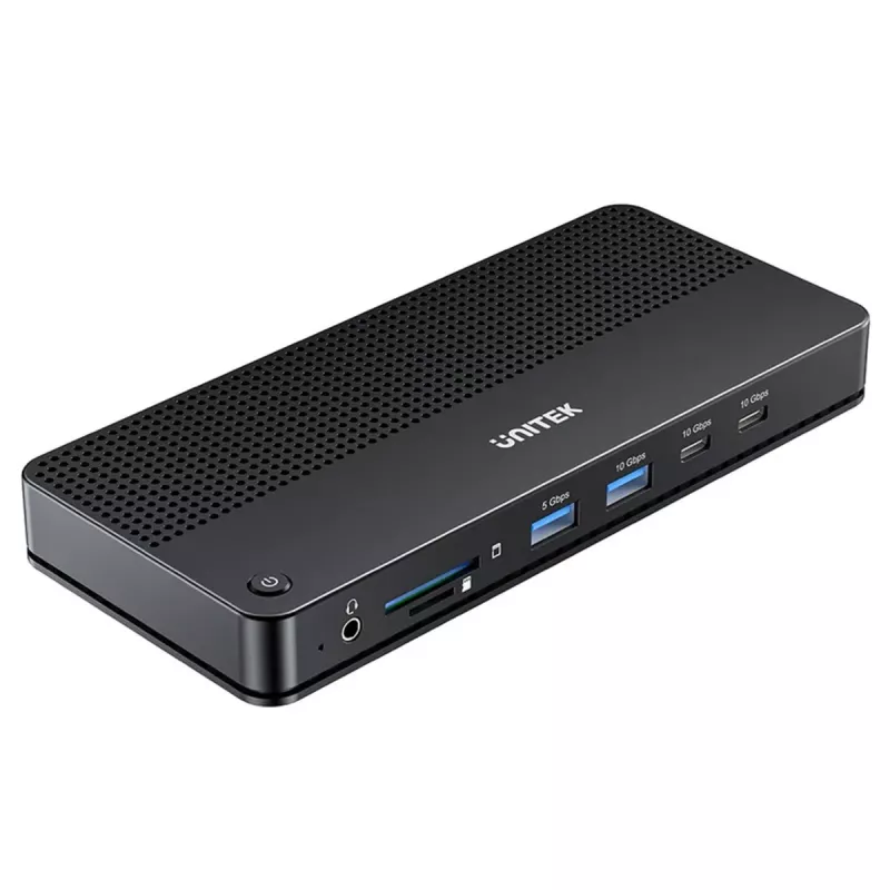 Dockingstation UNITEK D1104A01 USB4 Kabelgebunden 100 W Power Delivery