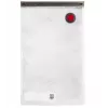 Vakuumierbox ZWILLING 36807-007-0, rechteckiger Kunststoff-Lebensmittelbehälter, 1,1 l & 2,3 l, luftdicht verschließbarer Deckel, abnehmbar, durchscheinend weiß