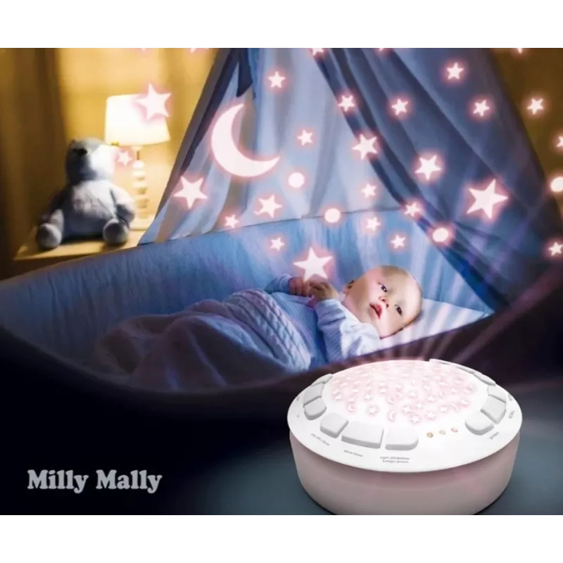 Plüsch-Projektor-Spielzeug milly mally Schaf Projektor Plüschtier Modell 5664 für Kleinkinder — sanftes Nachtlicht