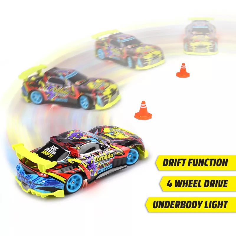 RC-Car Dickie Tornado Drift RTR 2,4 GHz – fertig montiertes Drift-Auto