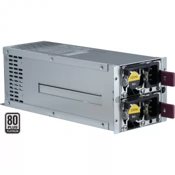 Netzteil INTER-TECH R2A-DV1200-N 1200 W 2U, 80 PLUS Platinum, 100–240 V, 50–60 Hz, Grau