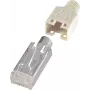 renkforce RJ45-Stecker, geschirmt, CAT5e Stecker, gerade Pole: 8P8C H9540.1-10 Beige H9540.1-10 10 St. (H9540.1-10)