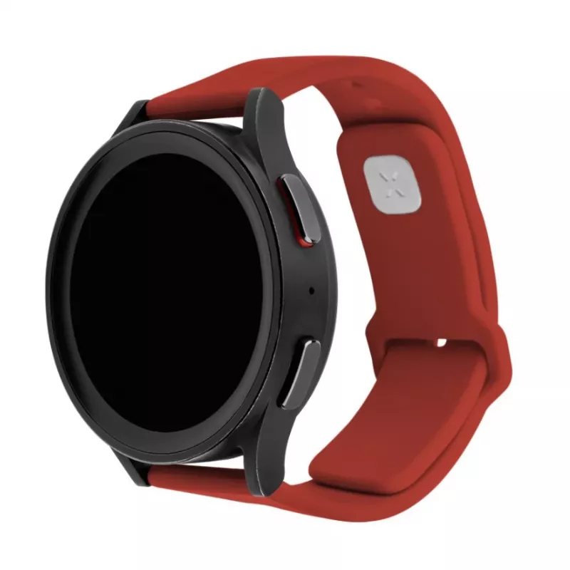 22-mm-Silikon-Uhrenarmband FIXED FIXSST2-22MM-RD mit Schnellwechselstegen, rot