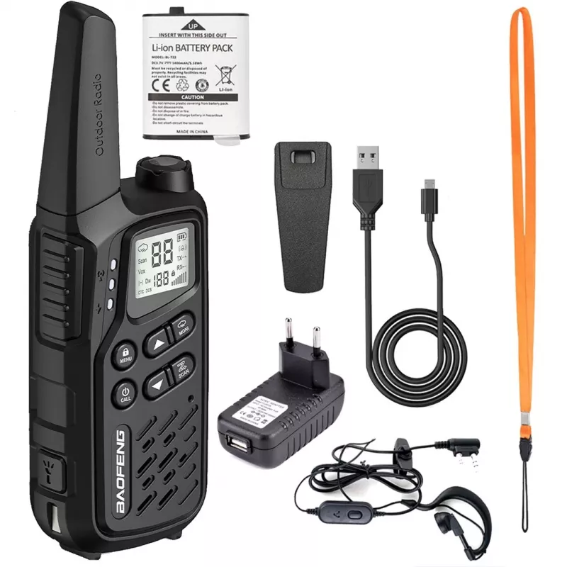 Walkie-Talkie Baofeng BF-T25E Schwarz, 2 Stück