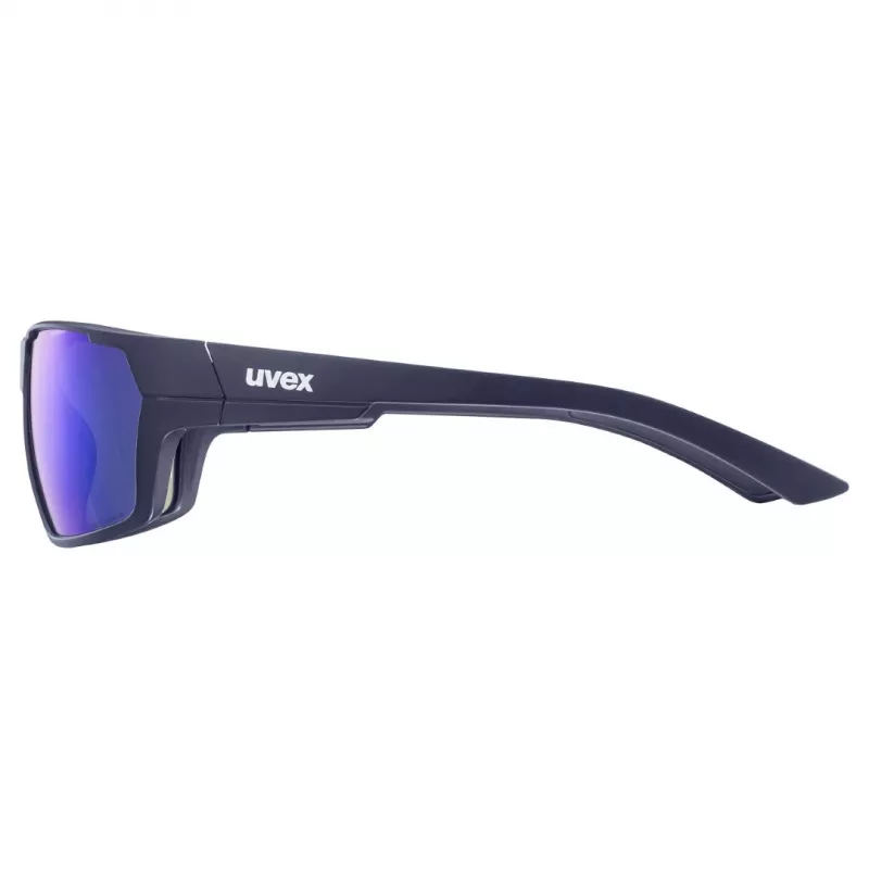Multisportbrille UVEX sportstyle 233 P — Vollrand, Unisex, Marineblau, 28 g