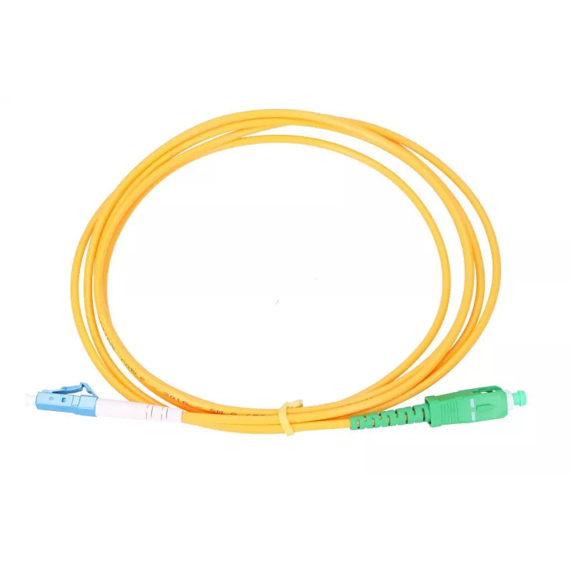 Glasfaser-Patchkabel Extralink SC/APC auf LC/UPC, Singlemode G.652D, 3 mm, Simplex, 20 m