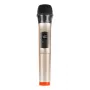 PU628J UHF Wireless Dynamic Microphone with LED Display (Gold)