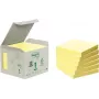 3M 6541B Haftnotizen Quadratisch Gelb 100 Blatt Selbstklebend