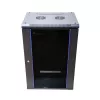 Wandmontiertes Rack Extralink Rackmount-Schrank 18U 600x600 Schwarz Schlüsselschloss