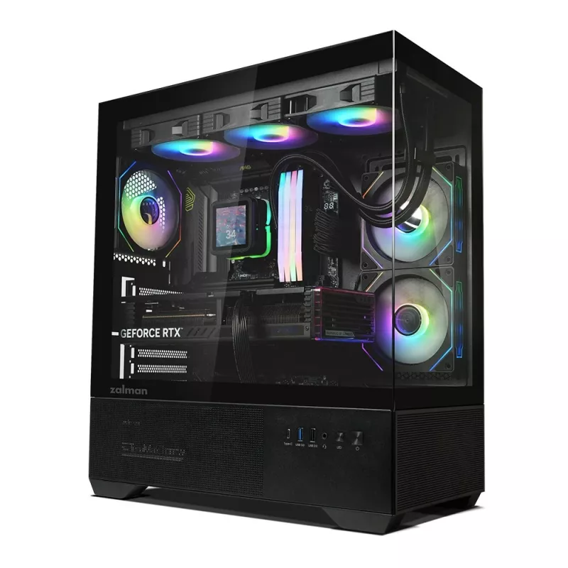 PC-Gehäuse CHRONIX V2 Mid Tower ARGB Lüfter x3 schwarz