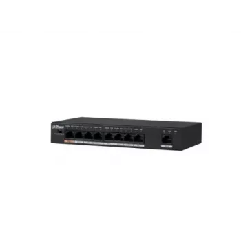 Dahua Technology PFS3009-8ET-96 Unmanaged L2 Fast Ethernet (10/100) Power over Ethernet (PoE) Schwarz